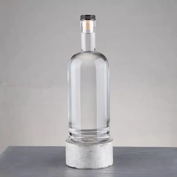 Customized Boston Round 375ml Bottles Wholesale For Wine/Vodka/Brandy