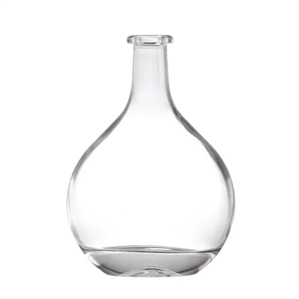 Unusual Empty Brandy Glass Bottle With Stopper Wholesale